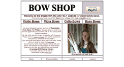 Desktop Screenshot of bowshop.co.uk